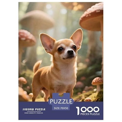 Dog, Puzzle Mit 1000 Teilen, Entspannendes Und Fesselndes Erlebnis, Ideal Für Wandkunst, Ab 12 Jahren, 70x50cm/1000pcs von QEVAWPAE