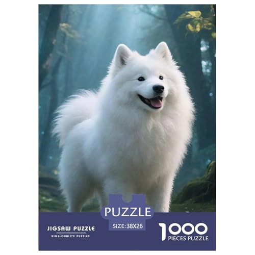 Dog, Puzzle Mit 1000 Teilen, Kreatives Und Lohnendes Rätsel, Perfekt Für Souvenirs Oder Kunstwerke, Ab 10 Jahren, 38x26cm/1000pcs von QEVAWPAE
