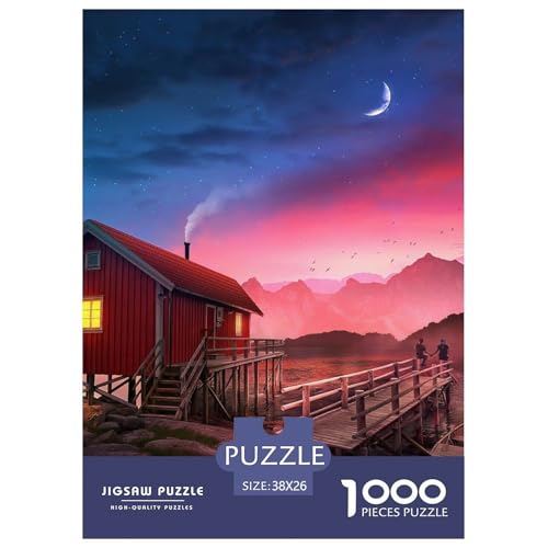 Dream Cabin, 1000-Teile-Puzzle, Fesselndes Und Entspannendes Hobby, Ideal Für Dekoration Oder Erinnerung, Ab 12 Jahren, 38x26cm/1000pcs von QEVAWPAE