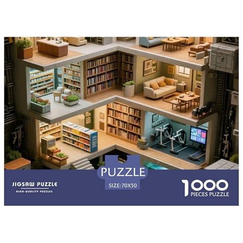 Dream Cabin, 1000-Teile-Puzzlespiel, Fesselndes Und Kreatives Erlebnis, Ideal Für Zuhause Oder Als Geschenk, Ab 10 Jahren, 70x50cm/1000pcs von QEVAWPAE
