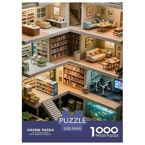 Dream Cabin, 1000-Teile-Puzzlespiel, Visuell Beeindruckendes Design, Sammlerstück, Ab 10 Jahren, 70x50cm/1000pcs Dream Cabin, 1000-Teile-Puzzlespiel, Visuell Beeindruckendes Design, Sammlerstück, Ab 10 Jahren, 70x50cm/1000pcs von QEVAWPAE