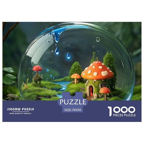 Dream Cabin, 1000-Teile-Puzzlespiel, Visuell Beeindruckendes Design, Sammlerstück, Ab 10 Jahren, 70x50cm/1000pcs von QEVAWPAE