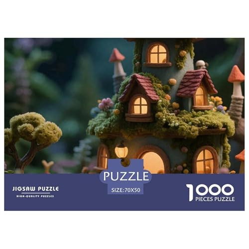 Dream Cabin, Puzzle Mit 1000 Teilen, Inspirierende Kunst Und Spaß, Perfekt Zum Verschenken, Ab 12 Jahren, 70x50cm/1000pcs von QEVAWPAE