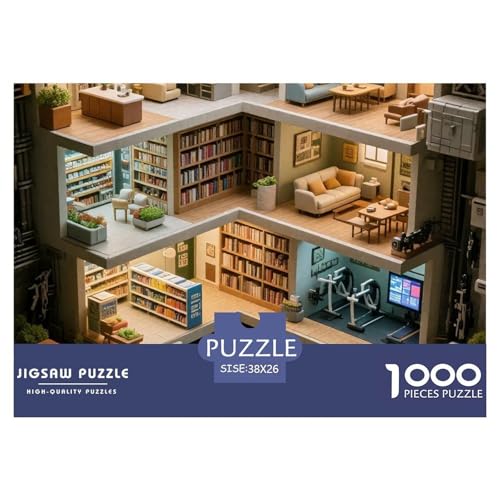 Dream Cabin, Puzzle in 1000 Teilen, Bereichernde Und Unterhaltsame Freizeitbeschäftigung, Perfekt Für Die Wand, Ab 8 Jahren, 38x26cm/1000pcs von QEVAWPAE
