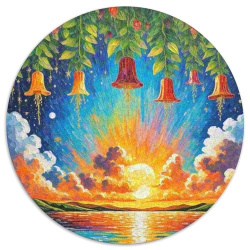EpiphyllumPuzzle Im Rundformat Mit, 1000 Teile Als Anspruchsvolle Geduldsprobe 1000pcs (67.5x67.5cm) von QEVAWPAE
