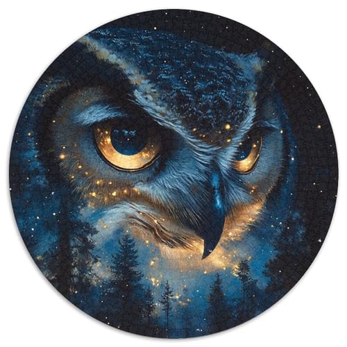 Hiouf1000-teiliges Rundpuzzle Mit, EIN Anspruchsvolles Denkspiel Für Erwachsene, Ideal Für Ruhige Wochenenden 1000pcs (67.5x67.5cm) von QEVAWPAE