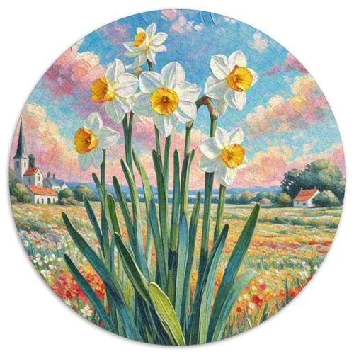 IrisKniffliges Rundpuzzle Mit, 1000 Teile, Ideal Zum Abschalten Nach Einem Langen Tag 1000pcs (67.5x67.5cm) von QEVAWPAE