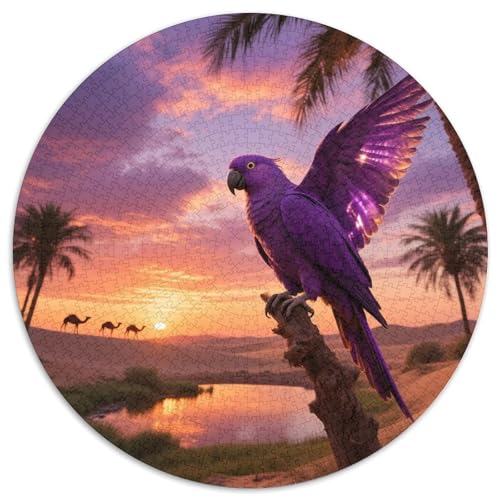 Lila-geflügelter Papagei1000 Stück Rundes Puzzle Fortgeschrittenes Niveau Für Jugendliche Und Erwachsene Gehirntraining Visuelles LernenVogel Optimal Für Bildungseinrichtungen 1000pcs (67.5x67.5cm) Lila-geflügelter Papagei1000 Stück Rundes Puzzle Fortgeschrittenes Niveau Für Jugendliche Und Erwachsene Gehirntraining Visuelles LernenVogel Optimal Für Bildungseinrichtungen 1000pcs (67.5x67.5cm) von QEVAWPAE