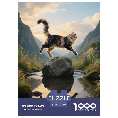 Maine Coon, 1000-Teile-Puzzle, Fördert Achtsamkeit Und Kreativität, Ideal Für Zuhause, Ab 14 Jahren,Haustier Katze, 70x50cm/1000pcs Maine Coon, 1000-Teile-Puzzle, Fördert Achtsamkeit Und Kreativität, Ideal Für Zuhause, Ab 14 Jahren,Haustier Katze, 70x50cm/1000pcs von QEVAWPAE