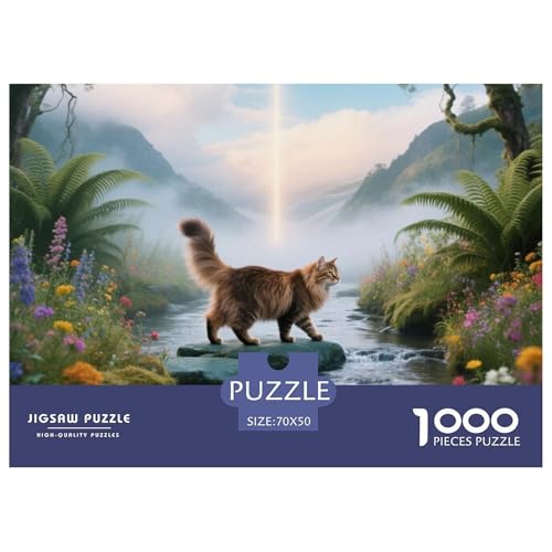 Norwegian Forest Cat, 1000-Teile-Puzzlespiel, Künstlerisch Gestaltete Komposition, Perfekt Zur Wandgestaltung, Ab 8 Jahren,Haustier Katze, 70x50cm/1000pcs Norwegian Forest Cat, 1000-Teile-Puzzlespiel, Künstlerisch Gestaltete Komposition, Perfekt Zur Wandgestaltung, Ab 8 Jahren,Haustier Katze, 70x50cm/1000pcs von QEVAWPAE