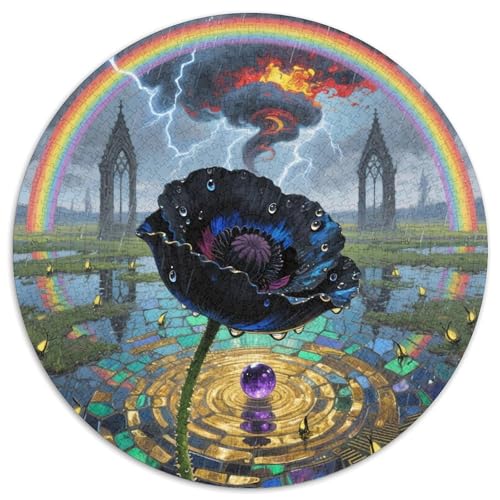 Papaver RhoéesSchönes Rundpuzzle Mit, 1000 Teile Für Kreative Familiennachmittage 1000pcs (67.5x67.5cm) von QEVAWPAE