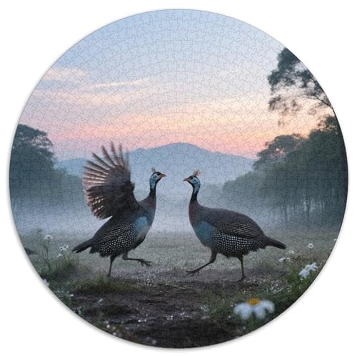 Perle Fasan1000 Stück Rundes Puzzle Fesselnd Für Jugendliche Und Erwachsene Fantasievolles DesignVogel Künstlerische Präsentation 1000pcs (67.5x67.5cm) von QEVAWPAE