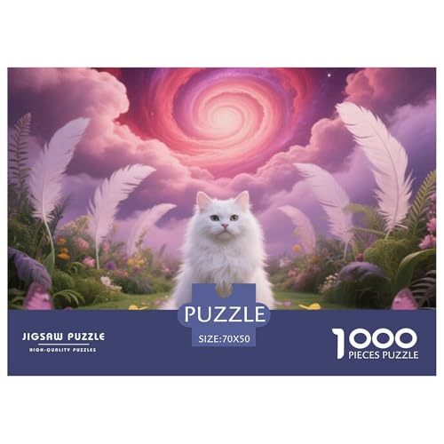 Persian, 1000-Teile-Puzzlespiel, Fesselndes Und Kreatives Erlebnis, Ideal Für Zuhause Oder Als Geschenk, Ab 10 Jahren,Haustier Katze, 70x50cm/1000pcs von QEVAWPAE