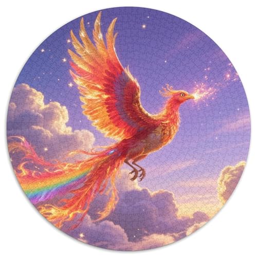 Phoenix1000 Stück Rundes Puzzle Entspannte Puzzleabende Für Familie Und Freunde GedächtnisspielVogel Sammlerauswahl Wandkunst 1000pcs (67.5x67.5cm) von QEVAWPAE