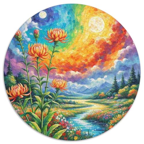 Protea CynaroïdesAnspruchsvolles Rundpuzzle Mit, 1000 Teile Für Denkspiele Im Freundeskreis 1000pcs (67.5x67.5cm) von QEVAWPAE
