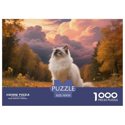 Ragdoll, 1000-Teile-Puzzle, Fördert Geduld Und Konzentration, Geschenk Oder Dekoration, Ab 12 Jahren,Haustier Katze, 70x50cm/1000pcs Ragdoll, 1000-Teile-Puzzle, Fördert Geduld Und Konzentration, Geschenk Oder Dekoration, Ab 12 Jahren,Haustier Katze, 70x50cm/1000pcs von QEVAWPAE