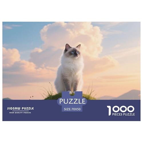 Ragdoll, 1000-Teile-Puzzle, Harmonische Verbindung Von Kunst Und Spiel, Ideal Zum Verschenken, Ab 14 Jahren,Haustier Katze, 70x50cm/1000pcs Ragdoll, 1000-Teile-Puzzle, Harmonische Verbindung Von Kunst Und Spiel, Ideal Zum Verschenken, Ab 14 Jahren,Haustier Katze, 70x50cm/1000pcs von QEVAWPAE