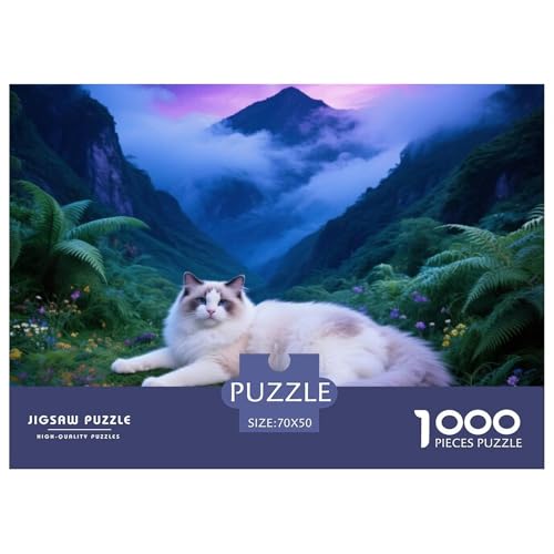 Ragdoll, 1000-Teile-Puzzle, Unterhaltsame Und Bereichernde Erfahrung, Geschenk Oder Dekoration, Ab 12 Jahren,Haustier Katze, 70x50cm/1000pcs Ragdoll, 1000-Teile-Puzzle, Unterhaltsame Und Bereichernde Erfahrung, Geschenk Oder Dekoration, Ab 12 Jahren,Haustier Katze, 70x50cm/1000pcs von QEVAWPAE