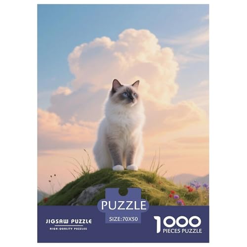 Ragdoll, 1000-Teile-Puzzlespiel, Fesselndes Und Kreatives Erlebnis, Ideal Für Zuhause Oder Als Geschenk, Ab 10 Jahren,Haustier Katze, 70x50cm/1000pcs Ragdoll, 1000-Teile-Puzzlespiel, Fesselndes Und Kreatives Erlebnis, Ideal Für Zuhause Oder Als Geschenk, Ab 10 Jahren,Haustier Katze, 70x50cm/1000pcs von QEVAWPAE