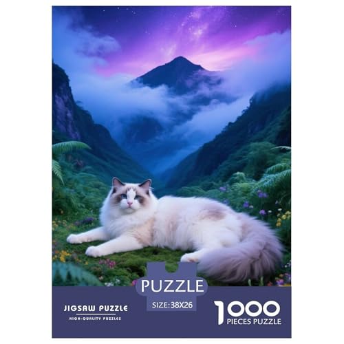 Ragdoll, 1000-Teile-Puzzlespiel, Liebevoll Gestaltete Motive, Perfekt Für Familienabende, Ab 10 Jahren,Haustier Katze, 38x26cm/1000pcs Ragdoll, 1000-Teile-Puzzlespiel, Liebevoll Gestaltete Motive, Perfekt Für Familienabende, Ab 10 Jahren,Haustier Katze, 38x26cm/1000pcs von QEVAWPAE