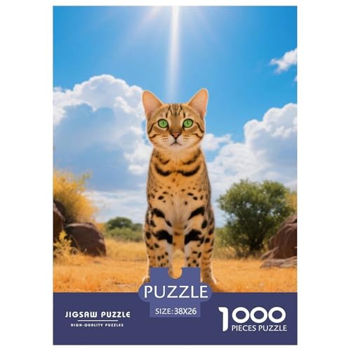 Savannah, 1000-Teile-Puzzlespiel, Fesselndes Und Kreatives Erlebnis, Ideal Für Zuhause Oder Als Geschenk, Ab 10 Jahren,Haustier Katze, 38x26cm/1000pcs Savannah, 1000-Teile-Puzzlespiel, Fesselndes Und Kreatives Erlebnis, Ideal Für Zuhause Oder Als Geschenk, Ab 10 Jahren,Haustier Katze, 38x26cm/1000pcs von QEVAWPAE