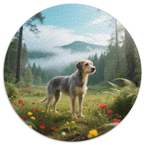 Schwedischer VallhundDetailreiches Puzzle MitHaustierhund, Rund Und 1000-teilig, Ideal Für Puzzler Aller Altersklassen 1000pcs (67.5x67.5cm) von QEVAWPAE