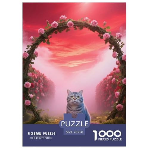 Scottish Fold, 1000-Teile-Puzzlespiel, Spannende Herausforderung Für Die Ganze Familie, Ideal Für Heimdekoration, Ab 10 Jahren,Haustier Katze, 70x50cm/1000pcs Scottish Fold, 1000-Teile-Puzzlespiel, Spannende Herausforderung Für Die Ganze Familie, Ideal Für Heimdekoration, Ab 10 Jahren,Haustier Katze, 70x50cm/1000pcs von QEVAWPAE