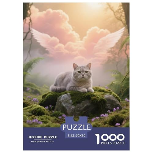 Scottish Fold, 1000-Teile-Puzzlespiel, Visuell Beeindruckendes Design, Sammlerstück, Ab 10 Jahren,Haustier Katze, 70x50cm/1000pcs Scottish Fold, 1000-Teile-Puzzlespiel, Visuell Beeindruckendes Design, Sammlerstück, Ab 10 Jahren,Haustier Katze, 70x50cm/1000pcs von QEVAWPAE