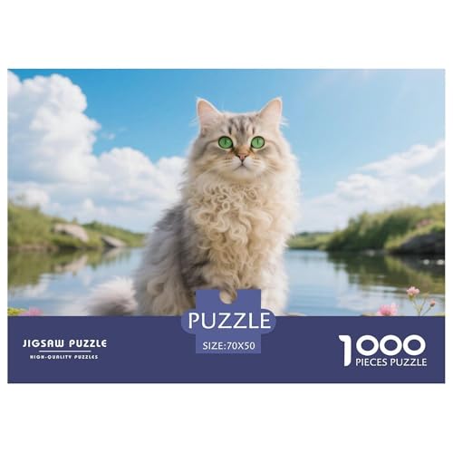 Selkirk Rex, 1000-Teile-Puzzle, Entspannende Und Anspruchsvolle Freizeitbeschäftigung, Wanddekoration, Ab 12 Jahren,Haustier Katze, 70x50cm/1000pcs Selkirk Rex, 1000-Teile-Puzzle, Entspannende Und Anspruchsvolle Freizeitbeschäftigung, Wanddekoration, Ab 12 Jahren,Haustier Katze, 70x50cm/1000pcs von QEVAWPAE