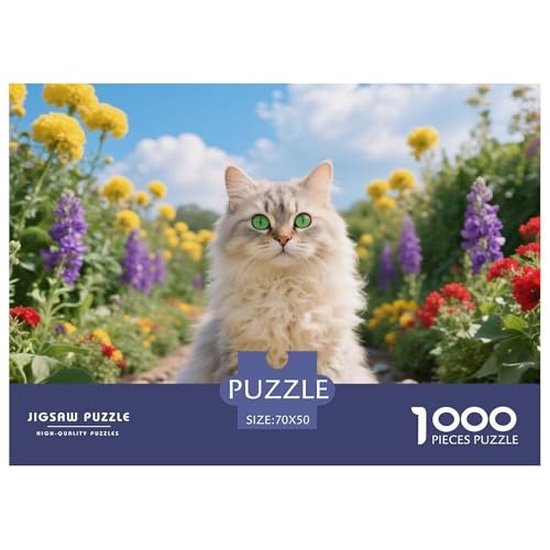 Selkirk Rex, 1000-Teile-Puzzlespiel, Abwechslungsreich Und Stimulierend, Perfekt Für Sammler Oder Familien, Ab 10 Jahren,Haustier Katze, 70x50cm/1000pcs von QEVAWPAE
