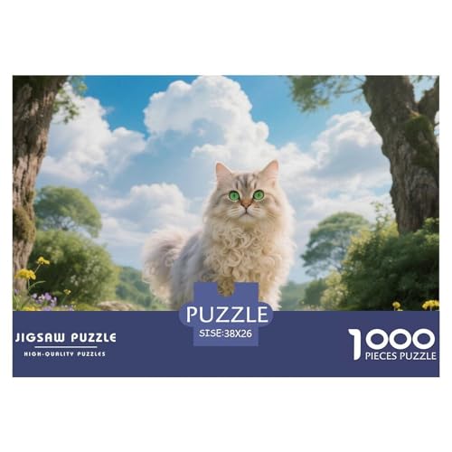 Selkirk Rex, 1000-Teile-Puzzlespiel, Visuell Beeindruckendes Design, Sammlerstück, Ab 10 Jahren,Haustier Katze, 38x26cm/1000pcs Selkirk Rex, 1000-Teile-Puzzlespiel, Visuell Beeindruckendes Design, Sammlerstück, Ab 10 Jahren,Haustier Katze, 38x26cm/1000pcs von QEVAWPAE