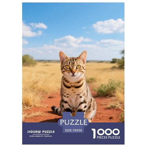Serengeti, 1000-Teile-Puzzlespiel, Elegantes Und Sorgfältiges Design, Ideal Als Wandkunst Oder Für Sammler, Ab 8 Jahren,Haustier Katze, 70x50cm/1000pcs Serengeti, 1000-Teile-Puzzlespiel, Elegantes Und Sorgfältiges Design, Ideal Als Wandkunst Oder Für Sammler, Ab 8 Jahren,Haustier Katze, 70x50cm/1000pcs von QEVAWPAE