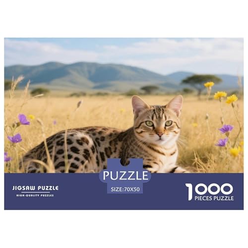 Serengeti, 1000-Teile-Puzzlespiel, Harmonische Und Entspannende Freizeit, Geeignet Für Die Ganze Familie, Ab 10 Jahren,Haustier Katze, 70x50cm/1000pcs Serengeti, 1000-Teile-Puzzlespiel, Harmonische Und Entspannende Freizeit, Geeignet Für Die Ganze Familie, Ab 10 Jahren,Haustier Katze, 70x50cm/1000pcs von QEVAWPAE