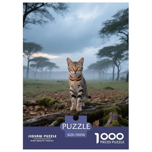 Serengeti, 1000-Teile-Puzzlespiel, Künstlerisch Gestaltete Komposition, Perfekt Zur Wandgestaltung, Ab 8 Jahren,Haustier Katze, 70x50cm/1000pcs Serengeti, 1000-Teile-Puzzlespiel, Künstlerisch Gestaltete Komposition, Perfekt Zur Wandgestaltung, Ab 8 Jahren,Haustier Katze, 70x50cm/1000pcs von QEVAWPAE