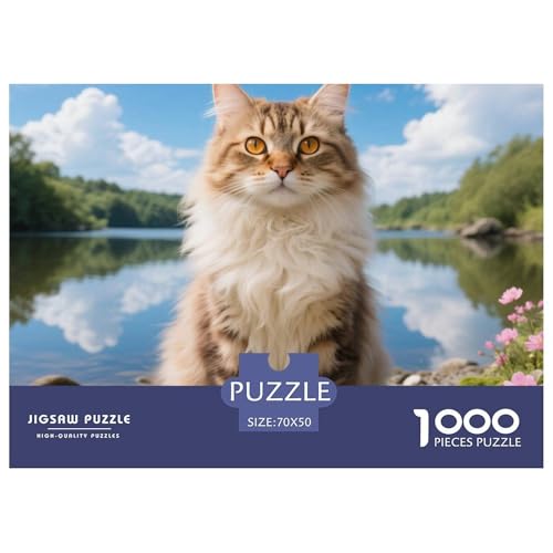 Serengeti, 1000-Teile-Puzzlespiel, Visuell Beeindruckendes Design, Sammlerstück, Ab 10 Jahren,Haustier Katze, 70x50cm/1000pcs Serengeti, 1000-Teile-Puzzlespiel, Visuell Beeindruckendes Design, Sammlerstück, Ab 10 Jahren,Haustier Katze, 70x50cm/1000pcs von QEVAWPAE