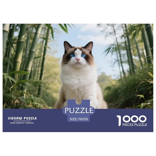 Snowshoe, 1000-Teile-Puzzle, Fördert Konzentration Und Geduld, Ideal Für Dekorative Zwecke, Ab 14 Jahren,Haustier Katze, 70x50cm/1000pcs Snowshoe, 1000-Teile-Puzzle, Fördert Konzentration Und Geduld, Ideal Für Dekorative Zwecke, Ab 14 Jahren,Haustier Katze, 70x50cm/1000pcs von QEVAWPAE