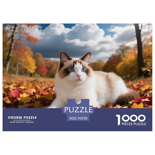 Snowshoe, 1000-Teile-Puzzle, Unterhaltsames Gehirntraining Und Entspannung, Ideal Zum Einrahmen, Ab 12 Jahren,Haustier Katze, 70x50cm/1000pcs Snowshoe, 1000-Teile-Puzzle, Unterhaltsames Gehirntraining Und Entspannung, Ideal Zum Einrahmen, Ab 12 Jahren,Haustier Katze, 70x50cm/1000pcs von QEVAWPAE