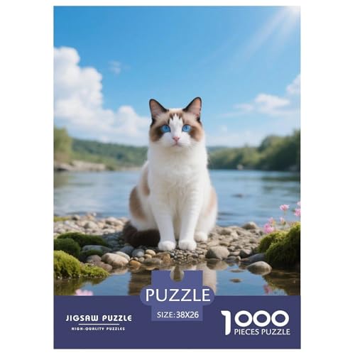 Snowshoe, 1000-Teile-Puzzlespiel, Harmonische Und Entspannende Freizeit, Geeignet Für Die Ganze Familie, Ab 10 Jahren,Haustier Katze, 38x26cm/1000pcs Snowshoe, 1000-Teile-Puzzlespiel, Harmonische Und Entspannende Freizeit, Geeignet Für Die Ganze Familie, Ab 10 Jahren,Haustier Katze, 38x26cm/1000pcs von QEVAWPAE