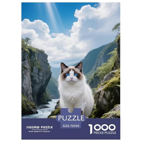 Snowshoe, 1000-Teile-Puzzlespiel, Spannende Herausforderung Für Die Ganze Familie, Ideal Für Heimdekoration, Ab 10 Jahren,Haustier Katze, 70x50cm/1000pcs Snowshoe, 1000-Teile-Puzzlespiel, Spannende Herausforderung Für Die Ganze Familie, Ideal Für Heimdekoration, Ab 10 Jahren,Haustier Katze, 70x50cm/1000pcs von QEVAWPAE