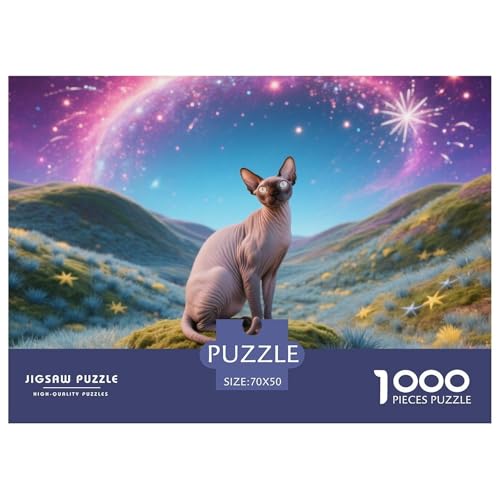 Sphynx, 1000-Teile-Puzzlespiel, Fesselndes Und Kreatives Erlebnis, Ideal Für Zuhause Oder Als Geschenk, Ab 10 Jahren,Haustier Katze, 70x50cm/1000pcs Sphynx, 1000-Teile-Puzzlespiel, Fesselndes Und Kreatives Erlebnis, Ideal Für Zuhause Oder Als Geschenk, Ab 10 Jahren,Haustier Katze, 70x50cm/1000pcs von QEVAWPAE
