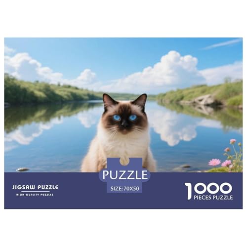 Tonkinese, 1000-Teile-Puzzle, Reiche Details Und Lebendige Farben, Perfekt Für Kunstrahmen, Ab 12 Jahren,Haustier Katze, 70x50cm/1000pcs Tonkinese, 1000-Teile-Puzzle, Reiche Details Und Lebendige Farben, Perfekt Für Kunstrahmen, Ab 12 Jahren,Haustier Katze, 70x50cm/1000pcs von QEVAWPAE