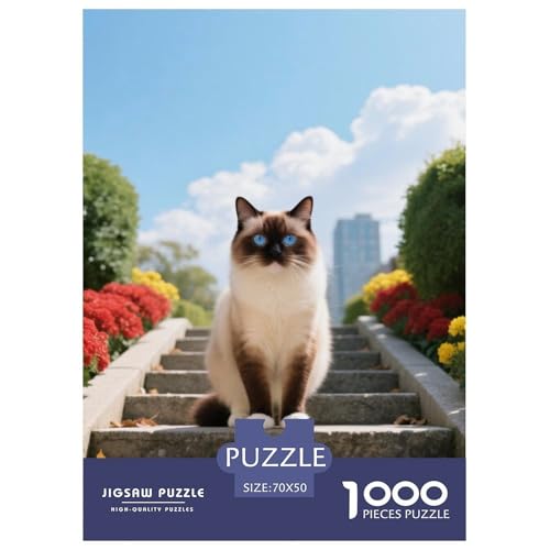 Tonkinese, 1000-Teile-Puzzlespiel, Harmonische Und Entspannende Freizeit, Geeignet Für Die Ganze Familie, Ab 10 Jahren,Haustier Katze, 70x50cm/1000pcs Tonkinese, 1000-Teile-Puzzlespiel, Harmonische Und Entspannende Freizeit, Geeignet Für Die Ganze Familie, Ab 10 Jahren,Haustier Katze, 70x50cm/1000pcs von QEVAWPAE
