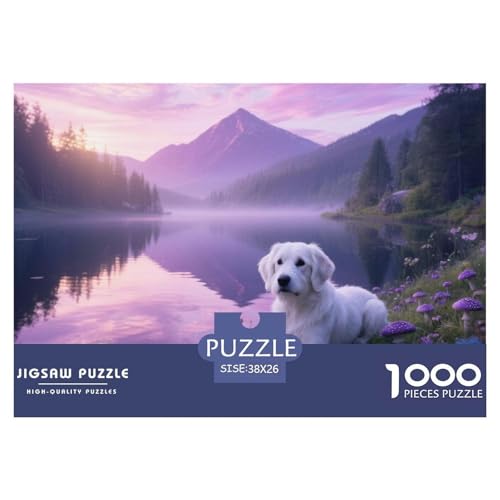 West Highland White Terrier, 1000-Teile-Puzzlespiel, Fesselndes Und Kreatives Erlebnis, Ideal Für Zuhause Oder Als Geschenk, Ab 10 Jahren, Pet, 38x26cm/1000pcs von QEVAWPAE