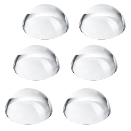 6 Stück 4,1 cm Kristallkuppel-Lupe Briefbeschwerer, klare verzerrungsfreie Optik, konvexes Linsen-Set für Physik, Klassenzimmer, Heimdekoration, Papierbeschwerer für Veranstaltungen im Freien 6 Stück 4,1 cm Kristallkuppel-Lupe Briefbeschwerer, klare verzerrungsfreie Optik, konvexes Linsen-Set für Physik, Klassenzimmer, Heimdekoration, Papierbeschwerer für Veranstaltungen im Freien von QFkris