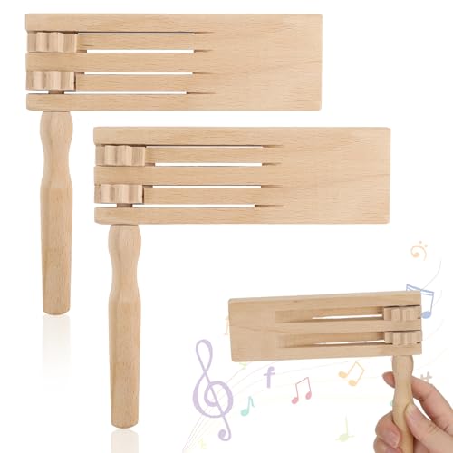 QGGTQG 2 Stück Holzratsche Geräusche Maker, Holz Spinning Ratsche, Holzrassel, Sicher Poliert Und Gratfrei, Musikinstrumente Kinder, Geeignet Für Spielpartys, Sportveranstaltungen, Feste Und Feiern QGGTQG 2 Stück Holzratsche Geräusche Maker, Holz Spinning Ratsche, Holzrassel, Sicher Poliert Und Gratfrei, Musikinstrumente Kinder, Geeignet Für Spielpartys, Sportveranstaltungen, Feste Und Feiern von QGGTQG