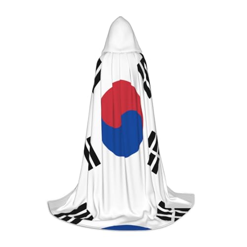 QHZLY 110 cm – 170 cm, Flagge der Republik Korea, Kapuzenumhang, Größe S für Festival, Cosplay, Maskerade, Bühne und Themenparty QHZLY 110 cm – 170 cm, Flagge der Republik Korea, Kapuzenumhang, Größe S für Festival, Cosplay, Maskerade, Bühne und Themenparty von QHZLY