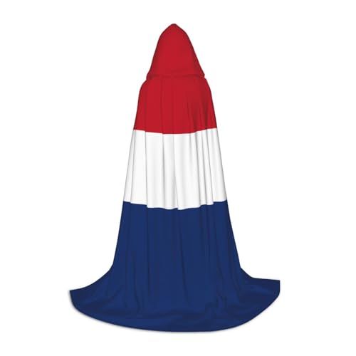 QHZLY 110 cm – 170 cm Kapuzenumhang mit niederländischer Flagge, Größe M für Festival, Cosplay, Maskerade, Bühne und Themenparty QHZLY 110 cm – 170 cm Kapuzenumhang mit niederländischer Flagge, Größe M für Festival, Cosplay, Maskerade, Bühne und Themenparty von QHZLY