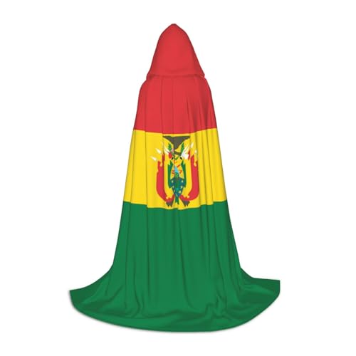 QHZLY 110 cm – 170 cm große Flagge von Bolivien, Kapuzenumhang, Größe S für Festival, Cosplay, Maskerade, Bühne und Themenparty QHZLY 110 cm – 170 cm große Flagge von Bolivien, Kapuzenumhang, Größe S für Festival, Cosplay, Maskerade, Bühne und Themenparty von QHZLY