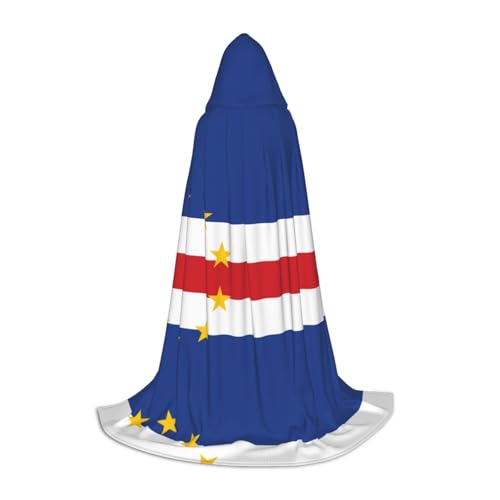 QHZLY 110 cm – 170 cm große Flagge von Kapverden, Kapuzenumhang, Größe M für Festival, Cosplay, Maskerade, Bühne und Themenparty QHZLY 110 cm – 170 cm große Flagge von Kapverden, Kapuzenumhang, Größe M für Festival, Cosplay, Maskerade, Bühne und Themenparty von QHZLY