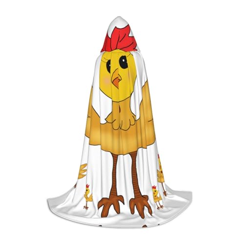 QHZLY 110 cm - 170 cm großer Hahn im quadratischen Kapuzenumhang, Größe L, für Festival, Cosplay, Maskerade, Bühne und Themenparty QHZLY 110 cm - 170 cm großer Hahn im quadratischen Kapuzenumhang, Größe L, für Festival, Cosplay, Maskerade, Bühne und Themenparty von QHZLY